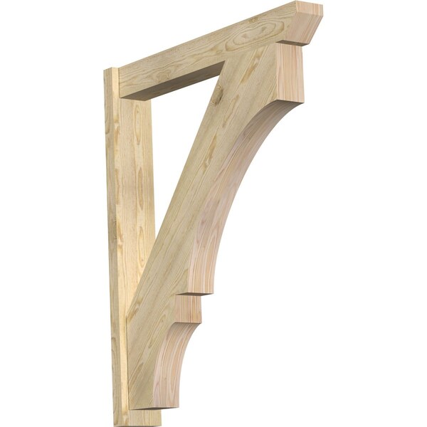 Ekena Millwork Balboa Slat Rough Sawn Outlooker, Douglas Fir, 6"W x 38"D x 46"H OUT06X38X46BOA06RDF - main